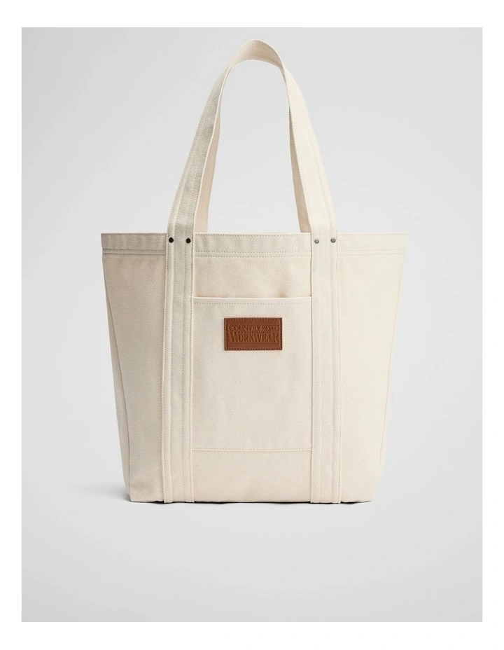 Workwear Shopper in Ecru image 1