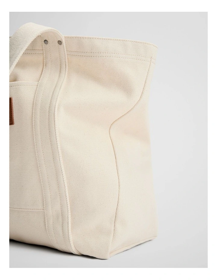 Workwear Shopper in Ecru image 3