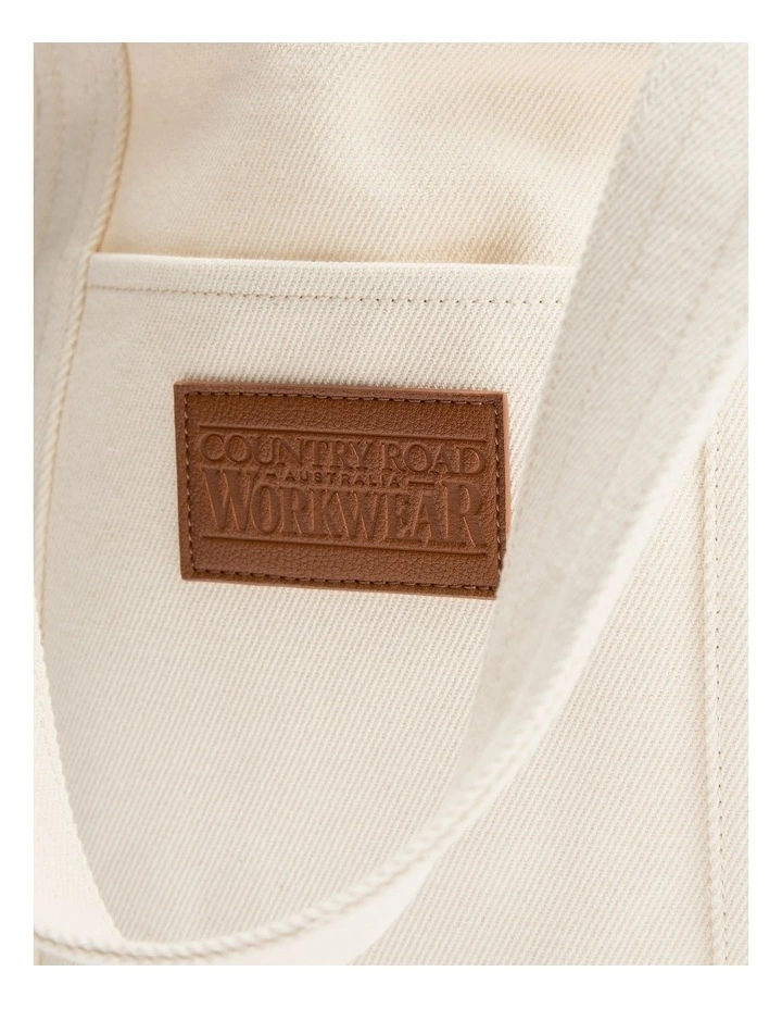 Workwear Shopper in Ecru image 4