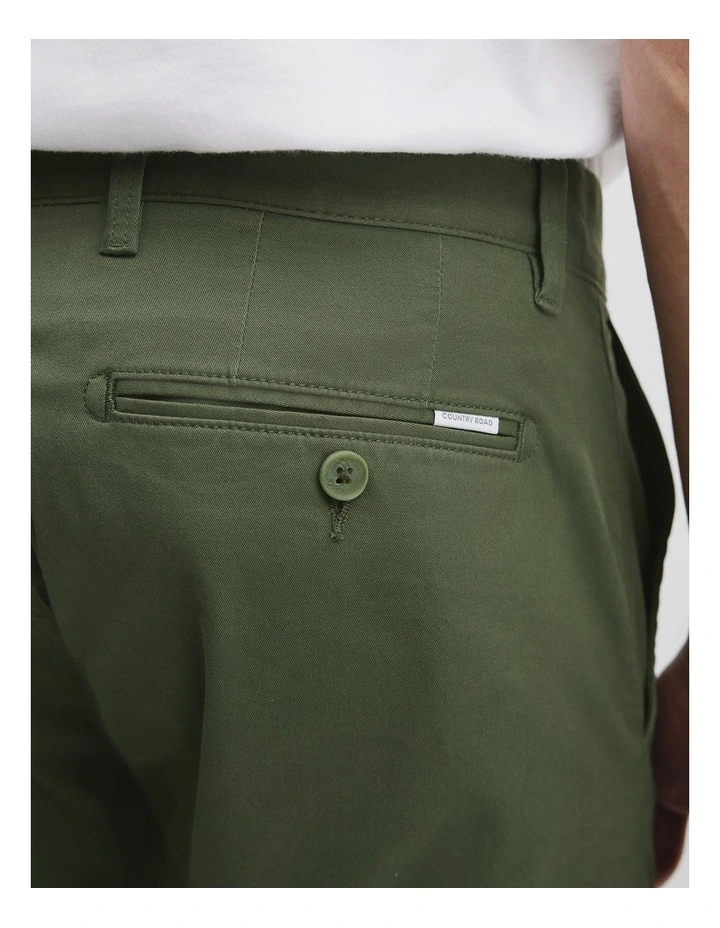 Australian Cotton Slim Fit Stretch Chino in Thyme image 3
