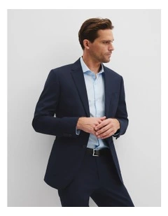 Slim Fit Cotton Stretch Jacket in Navy
