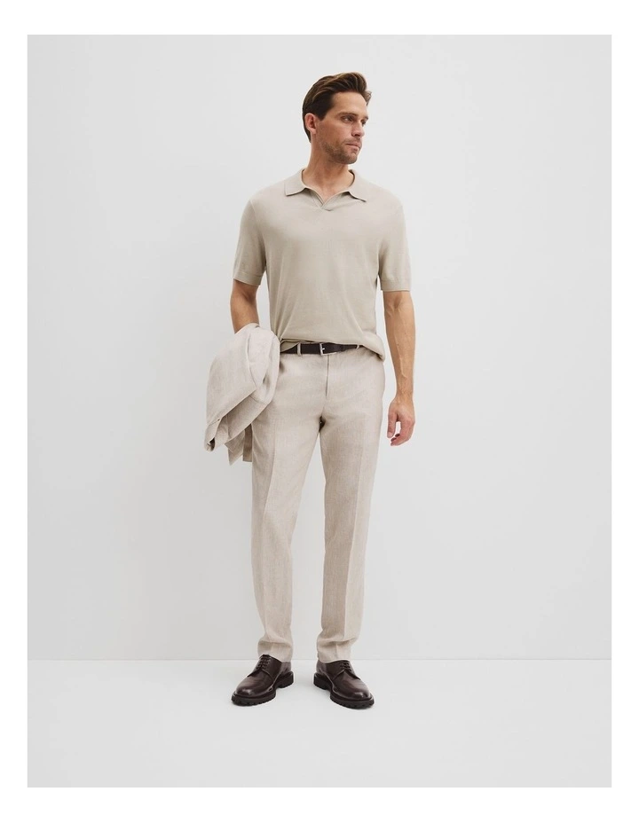 Australian Cotton Blend Silk Trophy Polo in Porcelain image 3