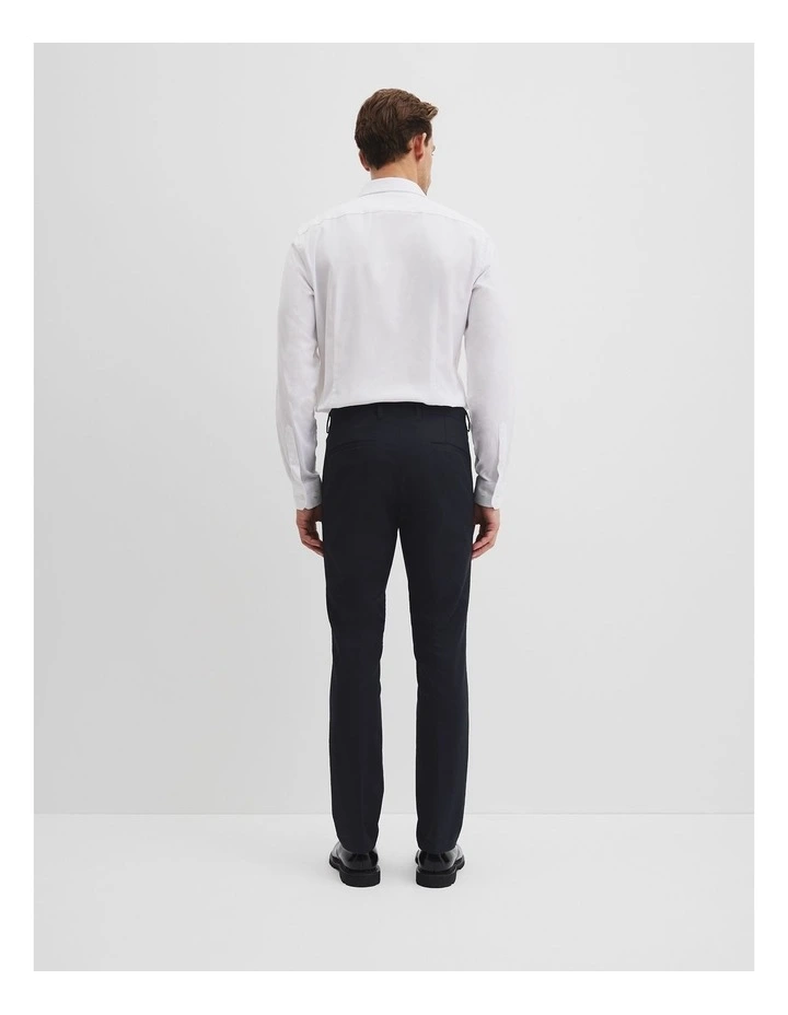 Slim Fit Cotton Stretch Pant in Black image 4