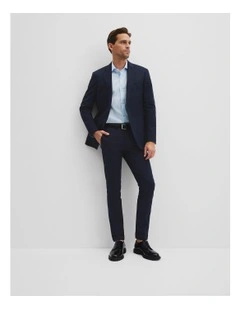 Slim Fit Cotton Stretch Pant in Navy