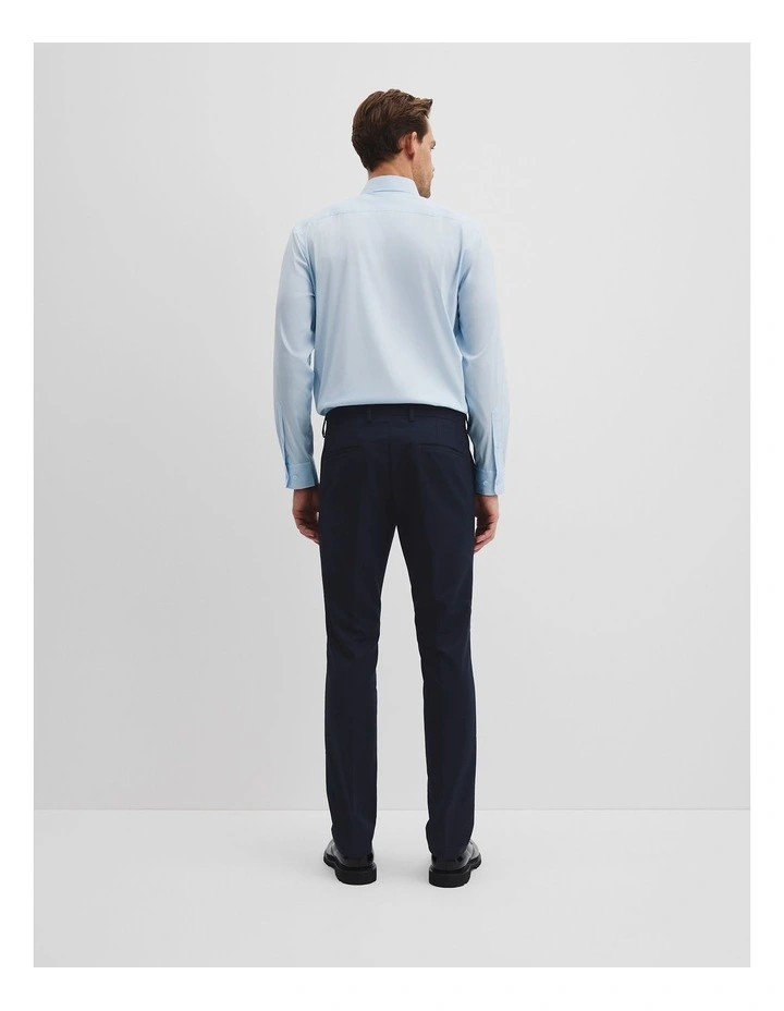 Slim Fit Cotton Stretch Pant in Navy image 4