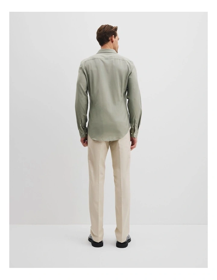 Slim Fit Oxford Shirt in Eucalyptus image 4