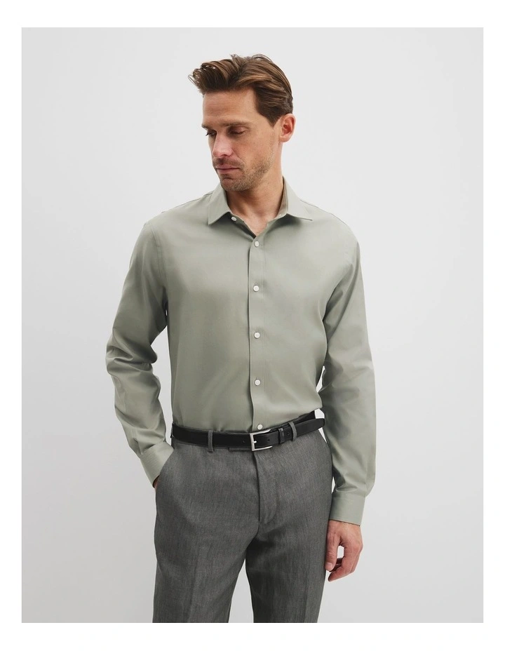 Regular Fit Oxford Shirt in Eucalyptus image 1