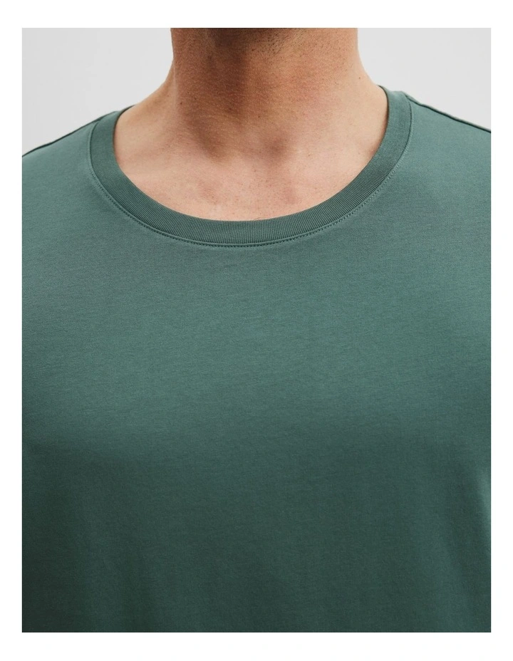 Pima Cotton Crew T-shirt in Cypress image 2