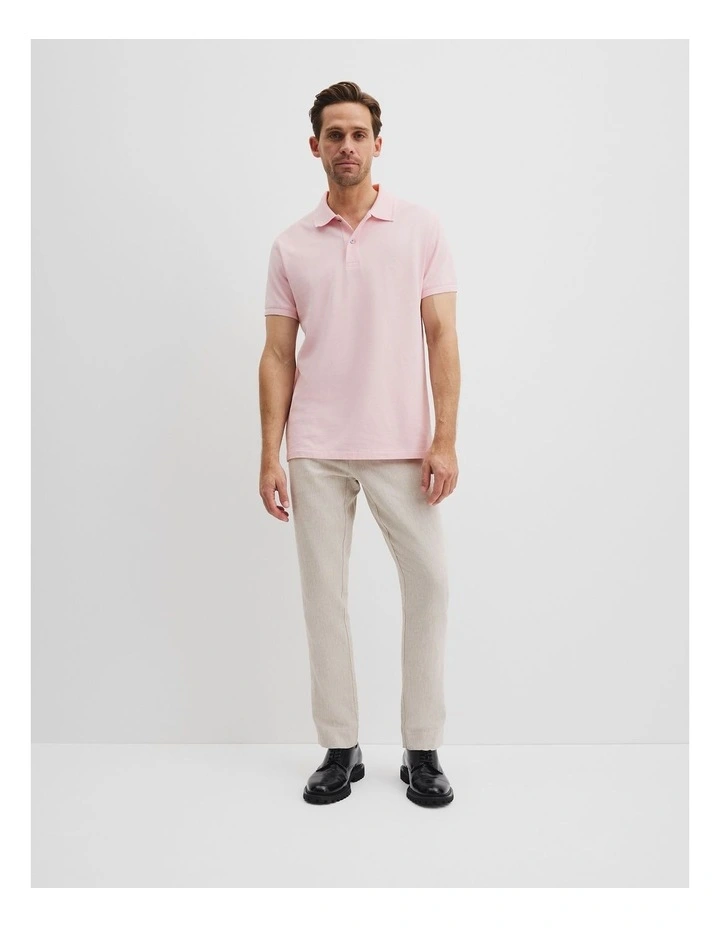 Verified Australian Cotton Pique Polo in Orchid image 2