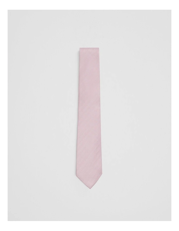 Silk Dot Tie in Soft Pink image 1
