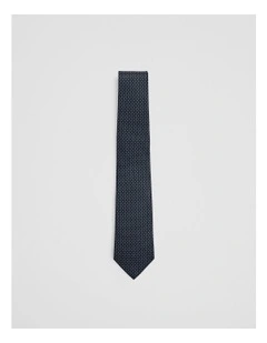 Silk Jacquard Tie in Blue Multi