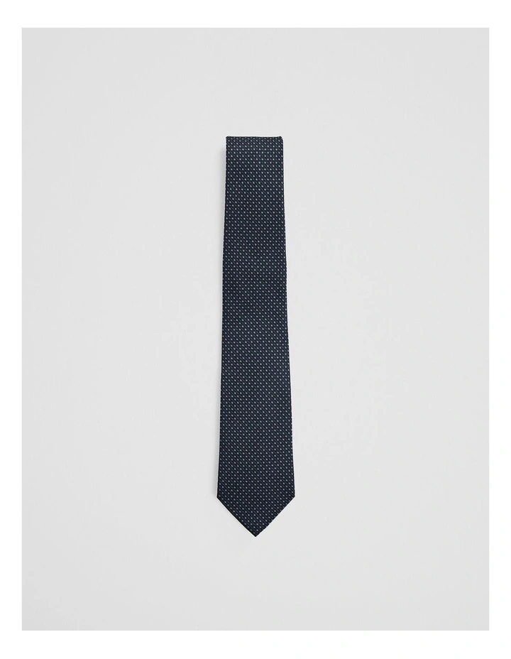 Silk Jacquard Tie in Blue Multi image 1