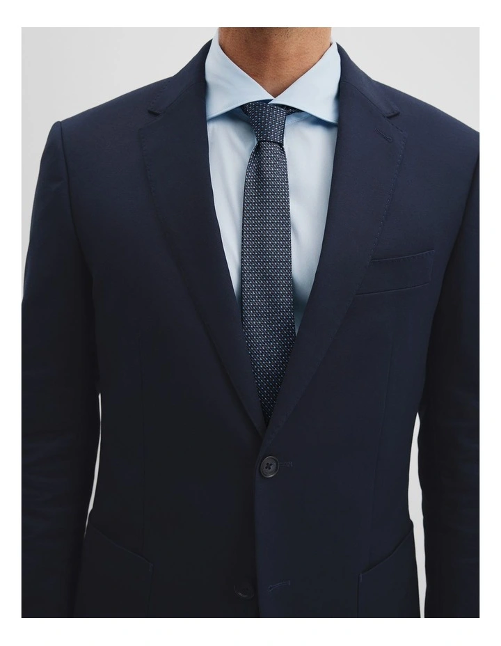 Silk Jacquard Tie in Blue Multi image 2