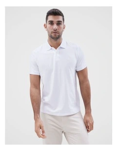 Classic Jersey Polo in White