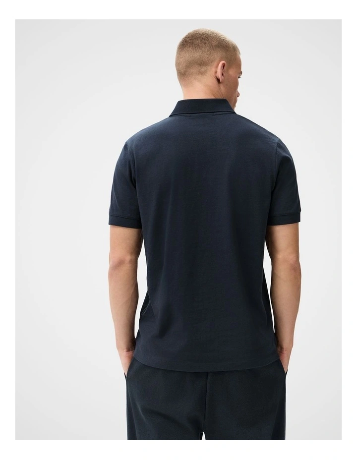 Classic Jersey Polo in Navy image 2