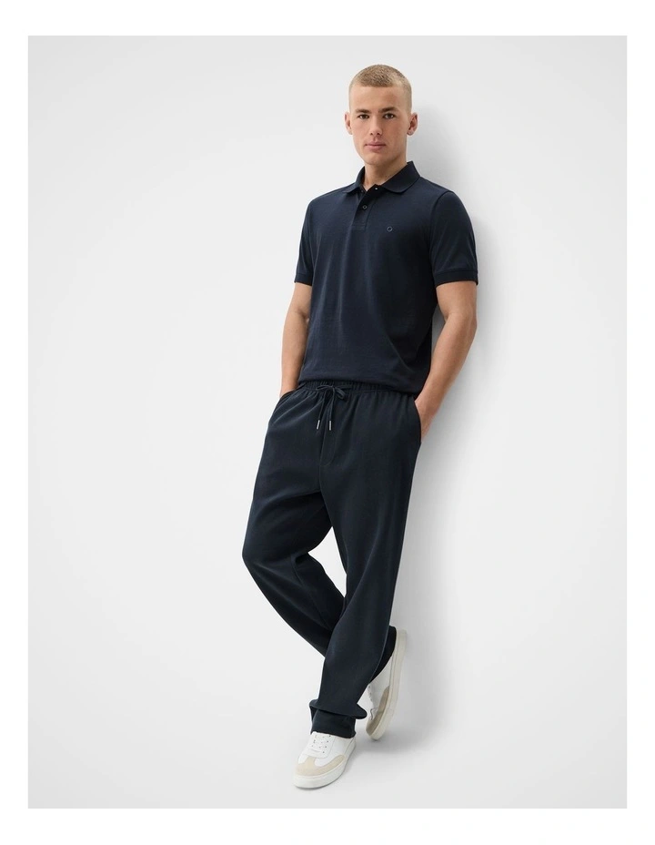 Classic Jersey Polo in Navy image 3
