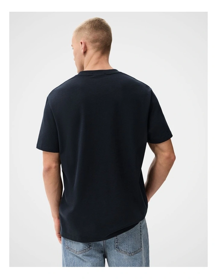 Relaxed T-Shirt in Navy image 2