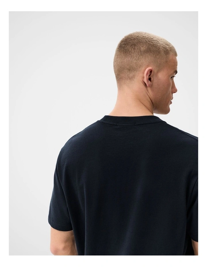 Relaxed T-Shirt in Navy image 4
