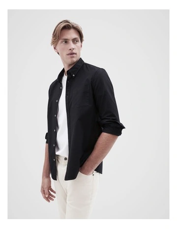Oxford Regular Fit Shirt in Black