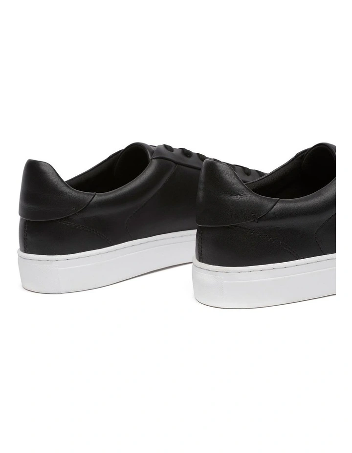 Lucas Leather Sneaker in Black image 4