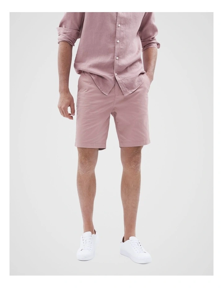 Slim Chino Short in Light Pink image 1