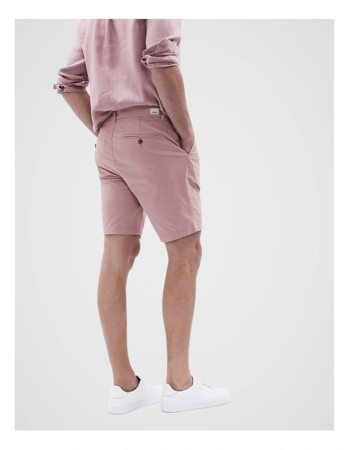 Slim Chino Short in Light Pink image 3