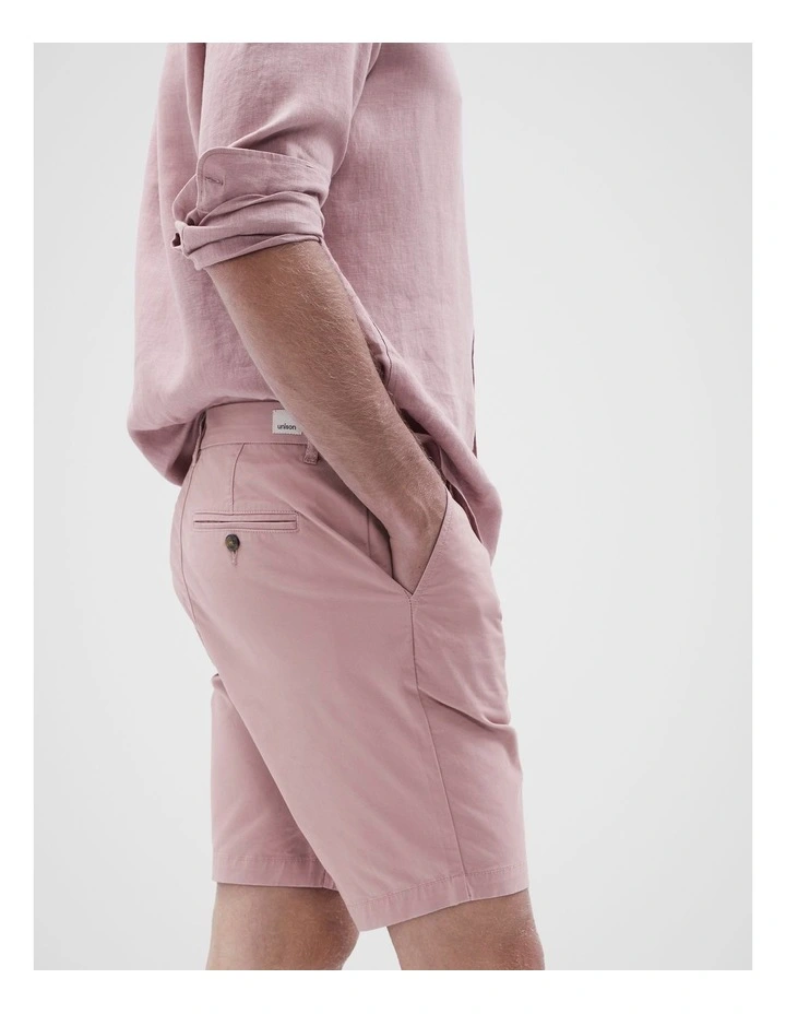 Slim Chino Short in Light Pink image 4