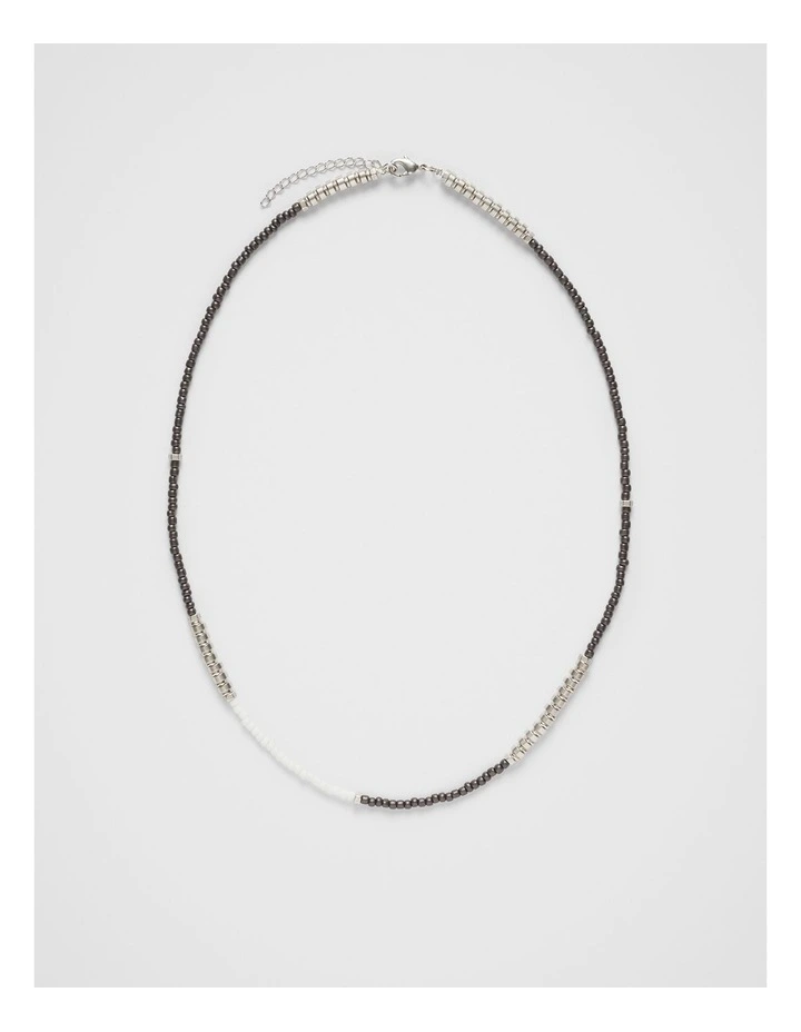 Sunny Beaded Necklace in Silver image 1