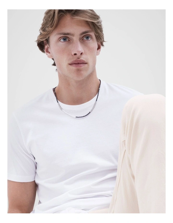 Sunny Beaded Necklace in Silver image 2