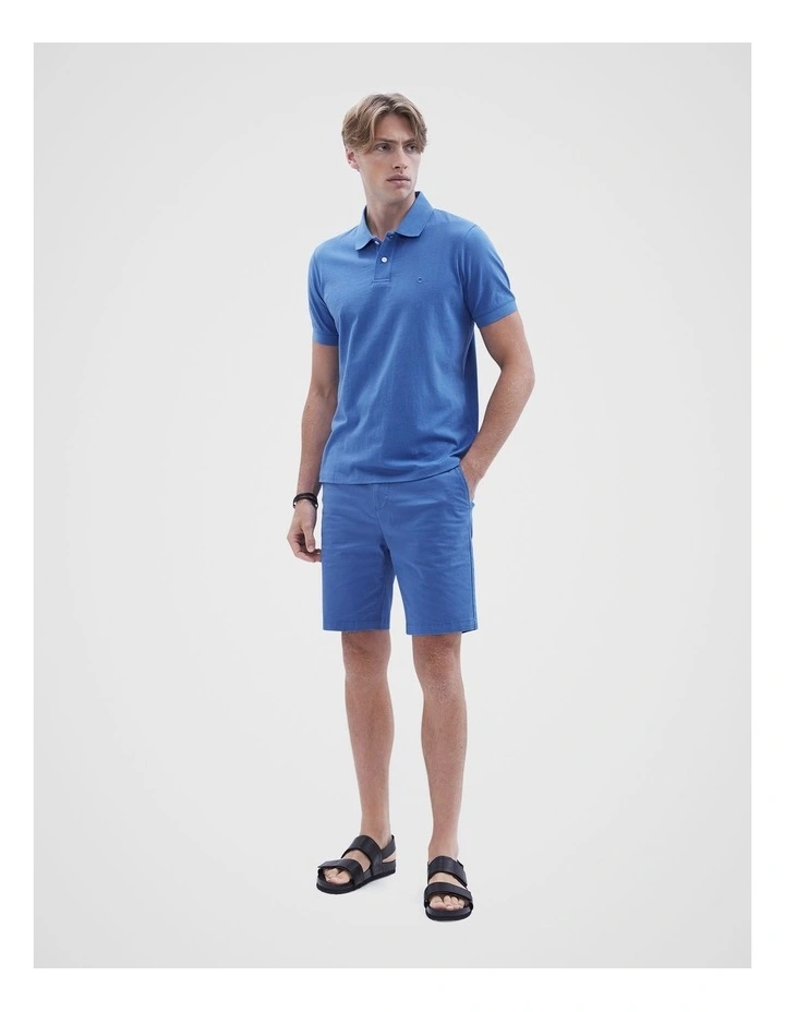Classic Jersey Polo Shirt in Elec Blue image 2