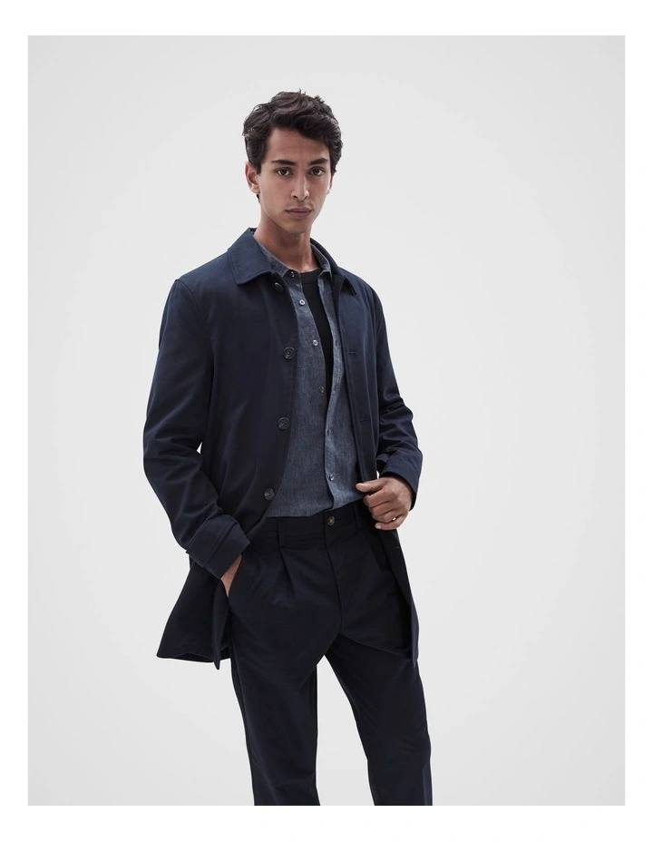 Car Coat in Navy image 1