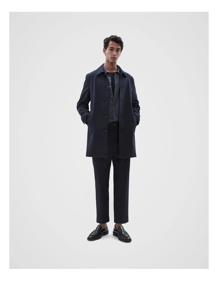 Car Coat in Navy image 2