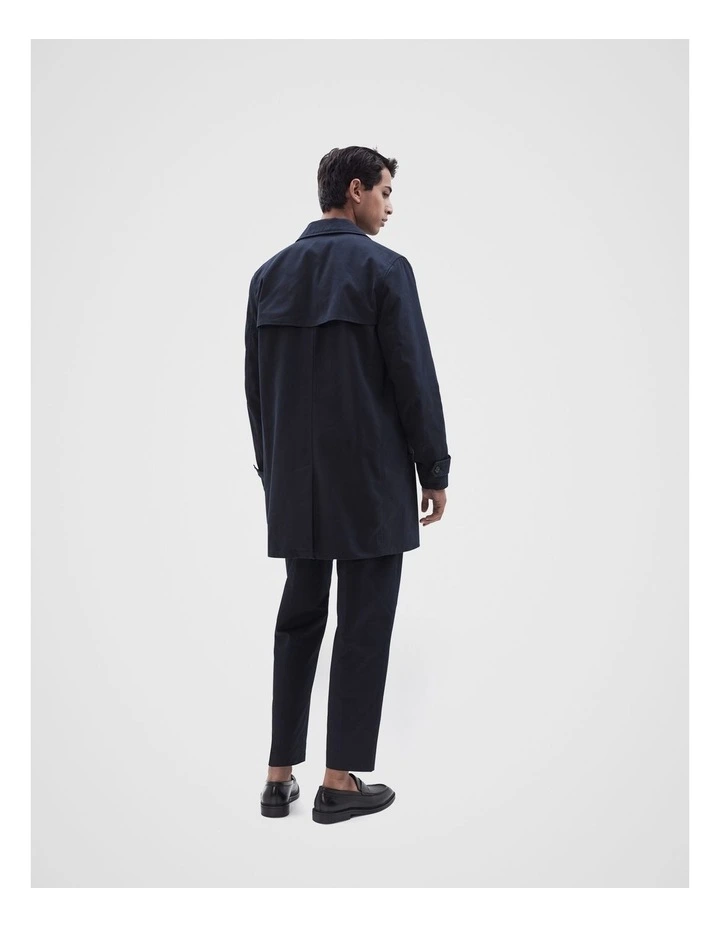 Car Coat in Navy image 3
