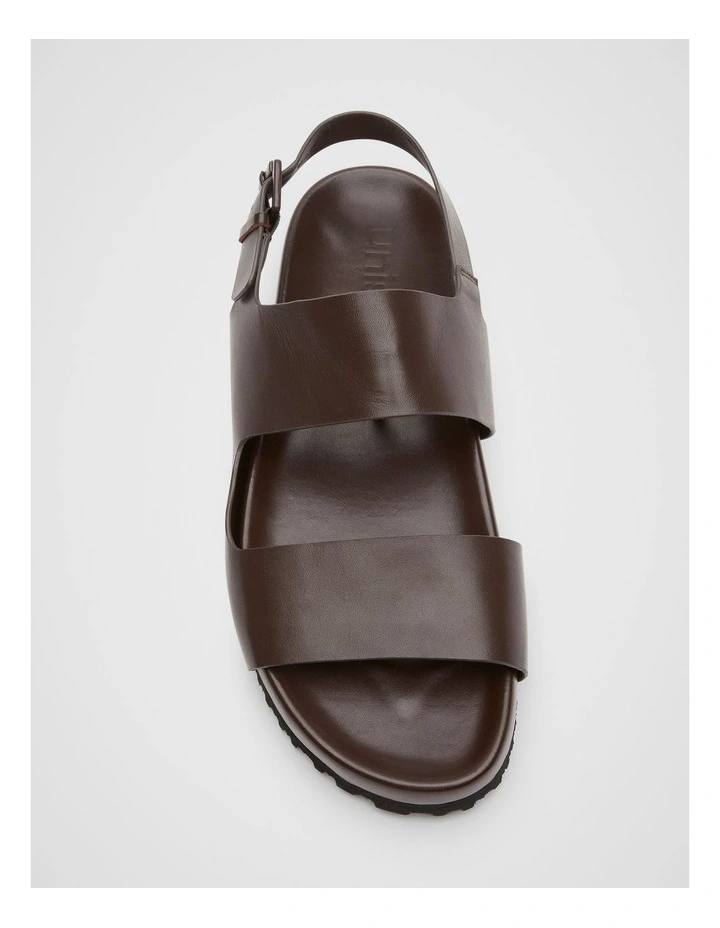 Barton Leather Sandal in Brown image 2