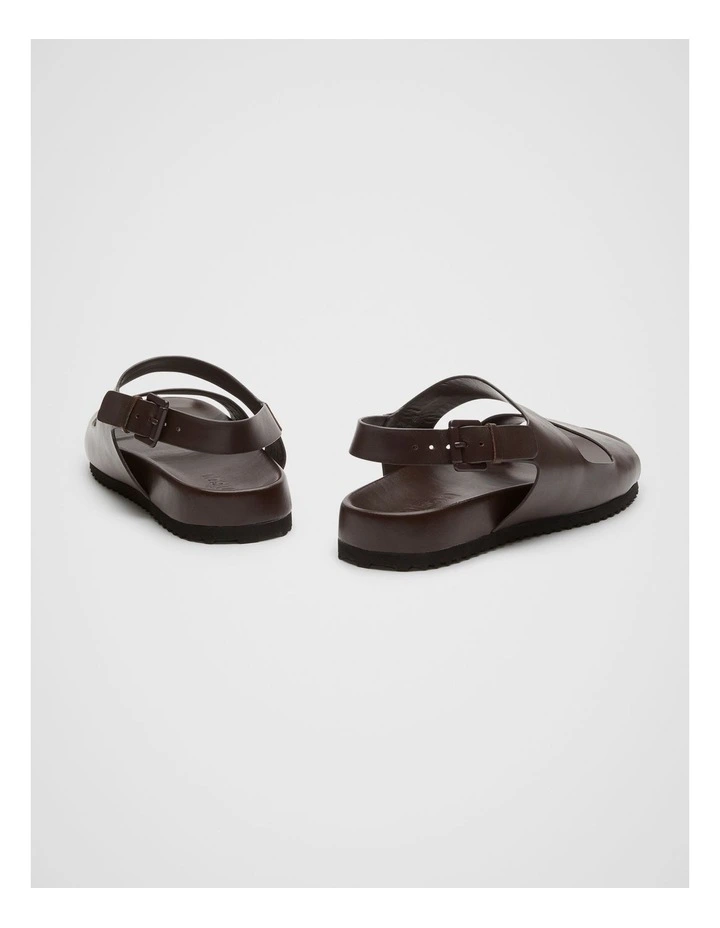 Barton Leather Sandal in Brown image 3