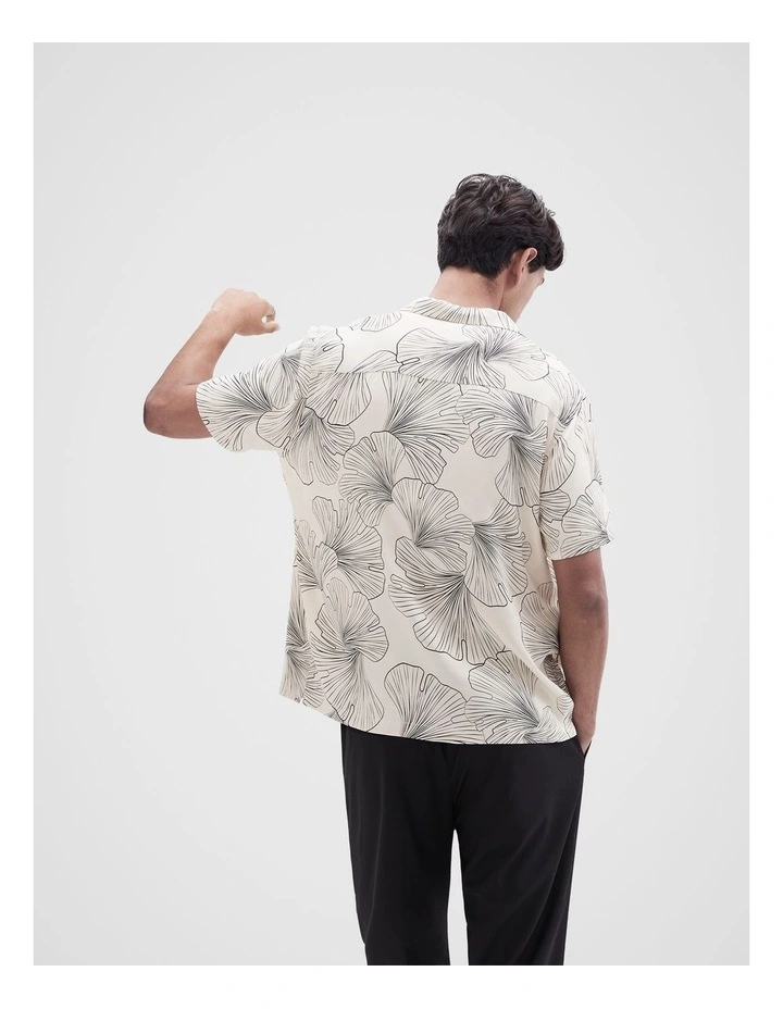 Lotus Shortsleeve Regular Fit Shirt in Beige image 2
