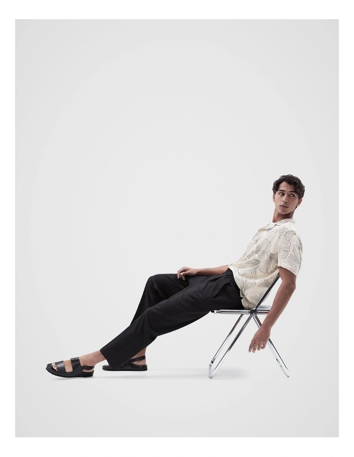 Lotus Shortsleeve Regular Fit Shirt in Beige image 3