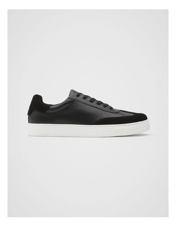 Stockholm Leather Sneaker in Black