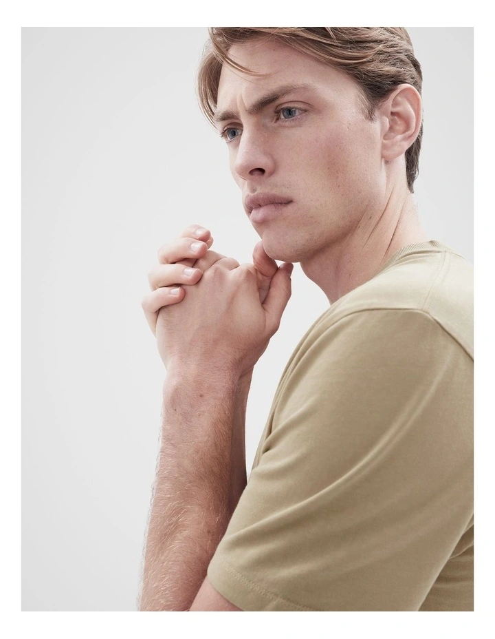 Relaxed T-shirt in Brown image 3
