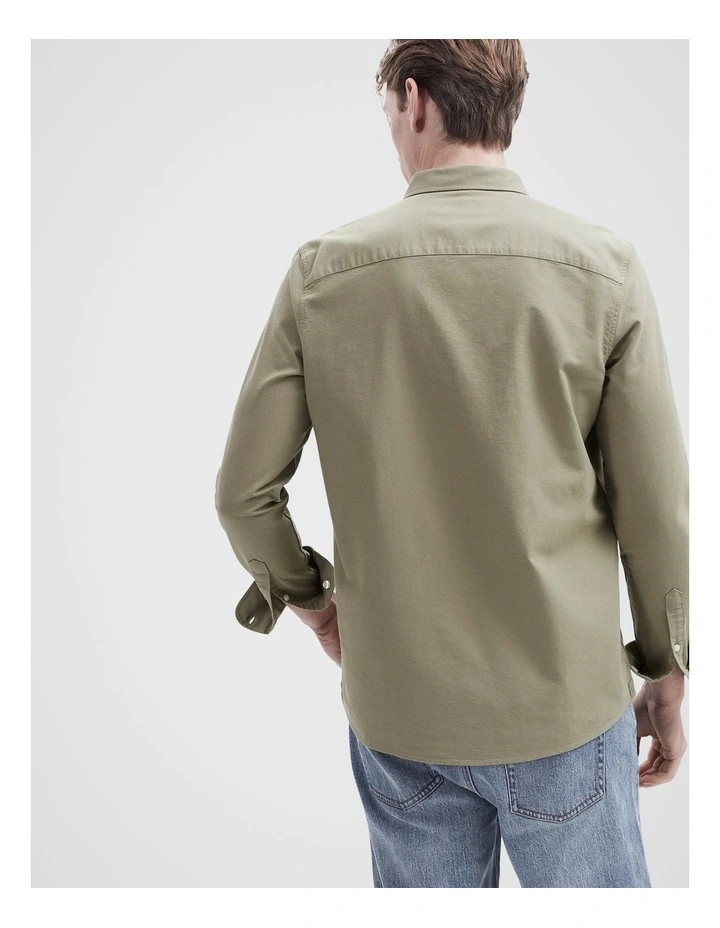 Oxford Regular Fit Shirt in Green image 2