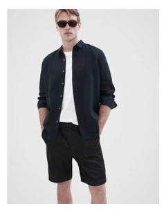 Denim Relaxed Fit Short in Black