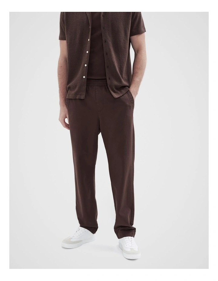 Canvas Relaxed Fit Pant in Brown image 3