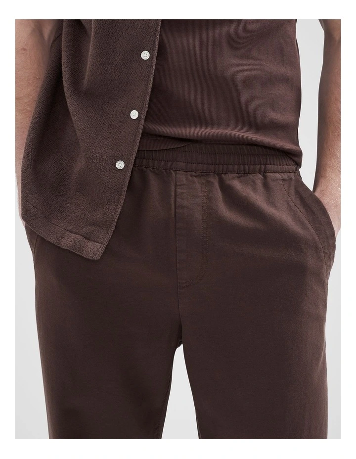 Canvas Relaxed Fit Pant in Brown image 4