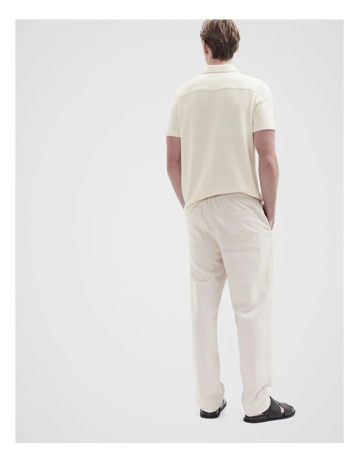 Canvas Relaxed Fit Pant in White image 2