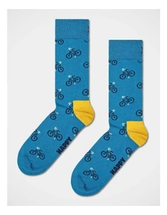 Bike Crew Socks in Turquoise