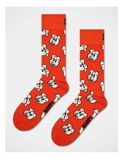 Doggo Crew Socks in Orange