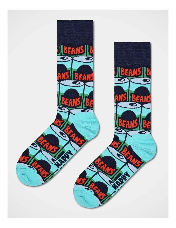 Beans Crew Socks in Turquoise image 1