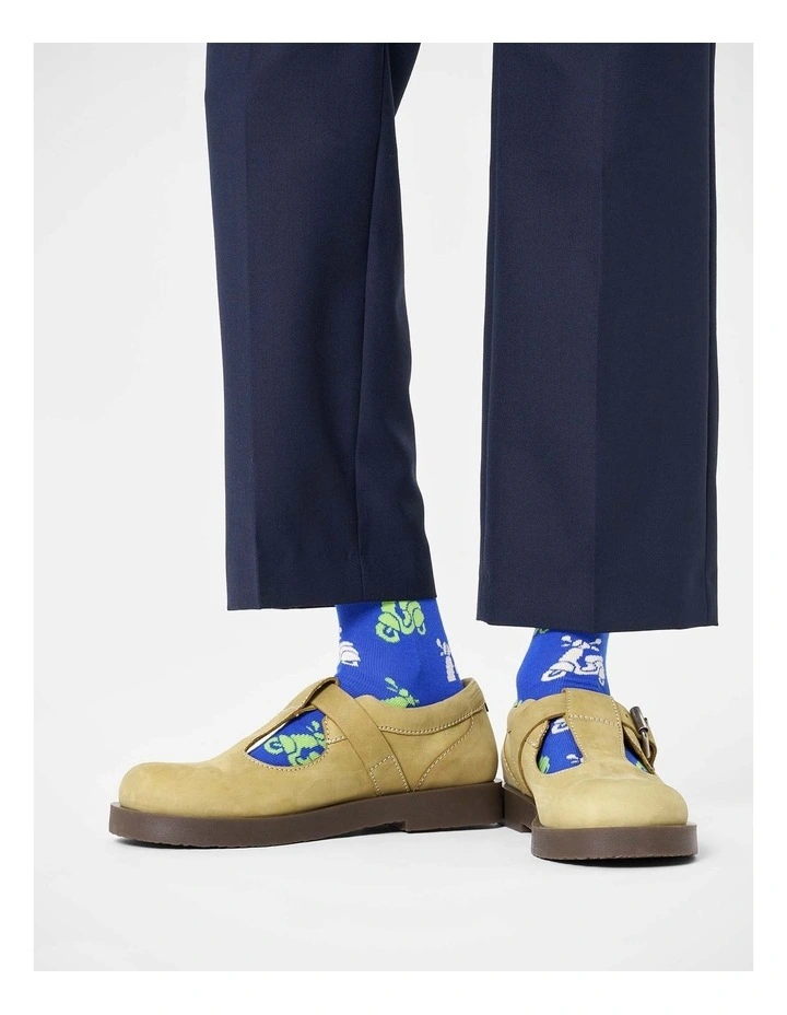 Scooter Crew Socks in Navy image 2