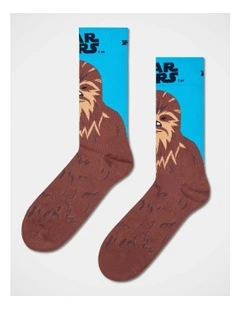 Star Wars Chewbacca Crew Socks in Brown