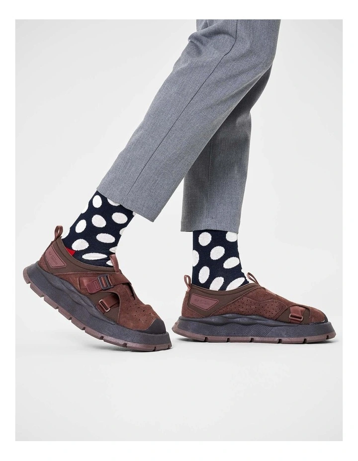 Big Dot Crew Socks in Navy image 3
